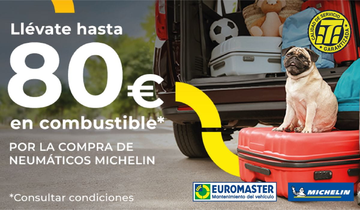 Hasta 80€ en combustible al comprar neumáticos Michelín